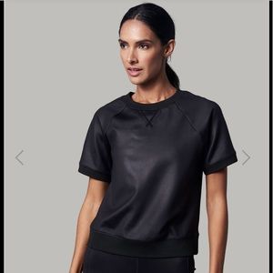 ENSMBL Ethereal Scuba Sweatshirt top short sleeve